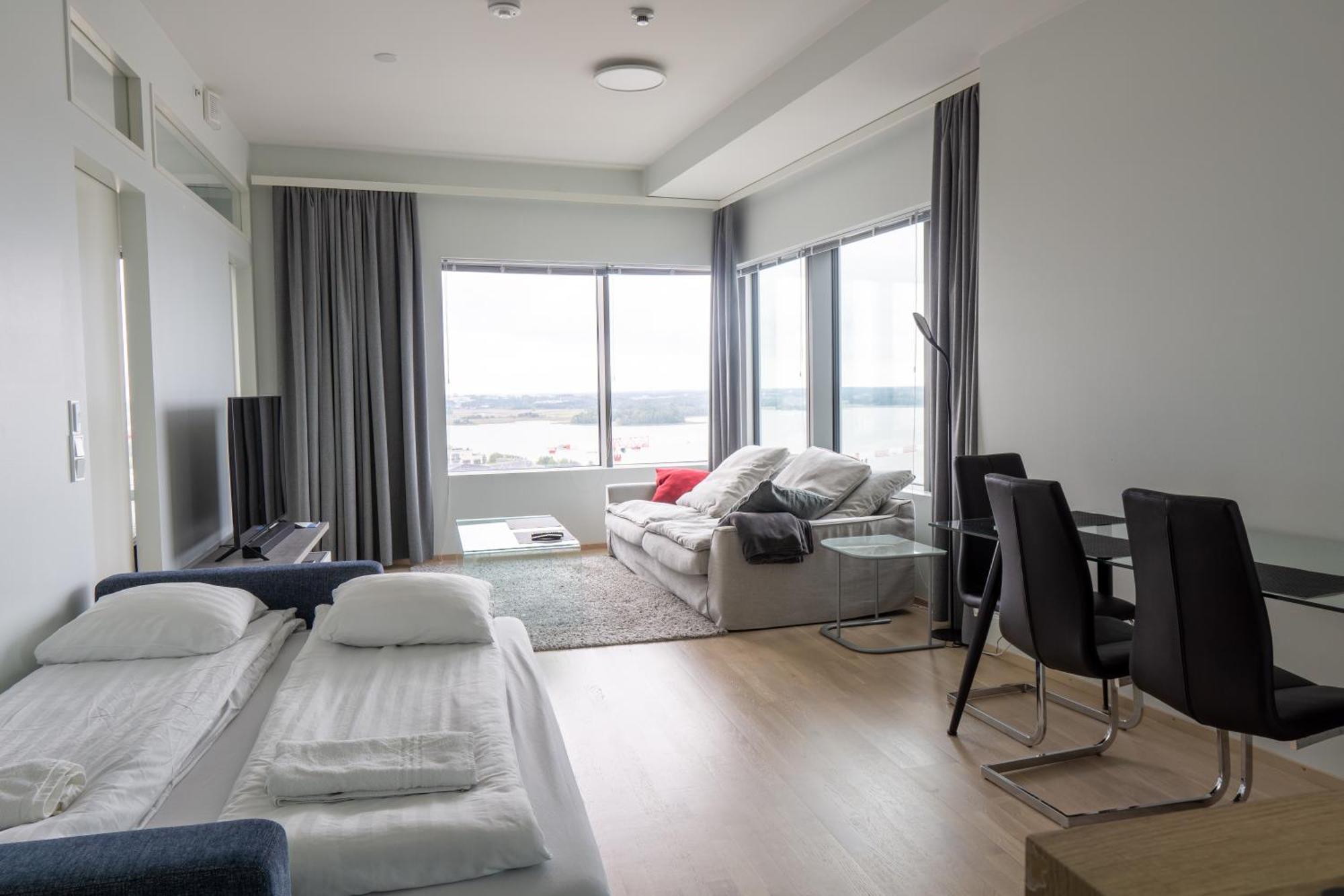18Th Floor Helsinki High Point 1 Bdr Apartment With City View - Free Garage Parking Zewnętrze zdjęcie